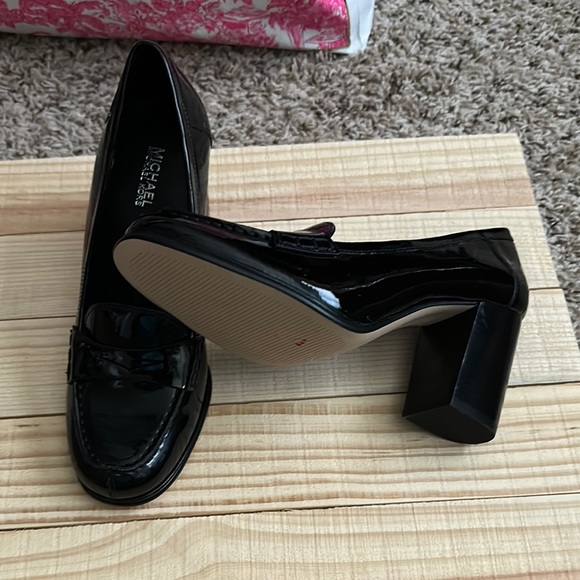 Michael Kors Black Leather Loafers - Picture 4 of 4